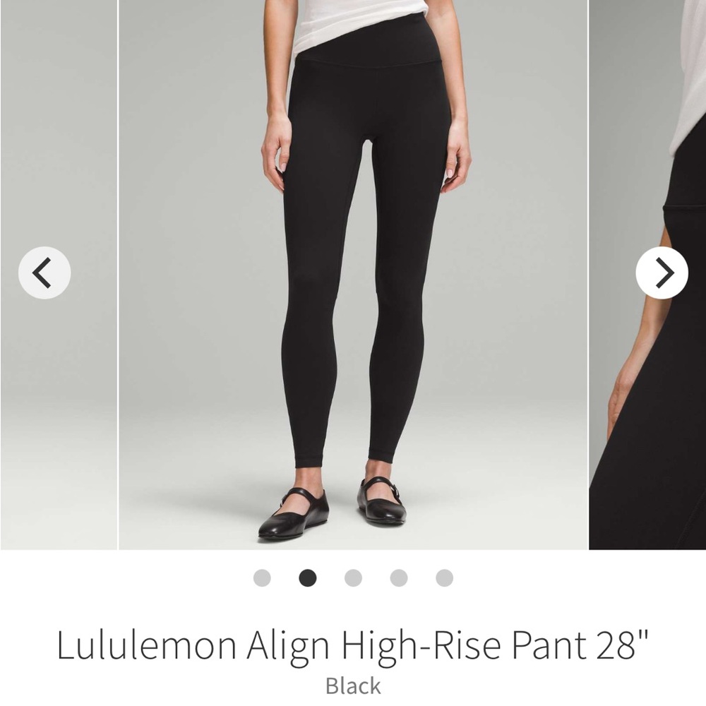 Lululemon leggings size 10 Align High-Rise Pant 28", Black, W5DITS